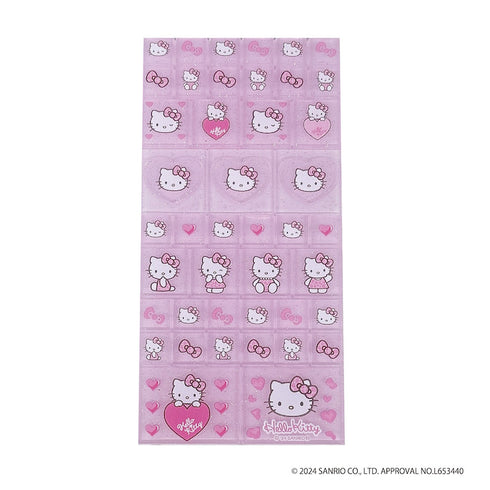 『ハローキティ』HELLO KITTY 2024 GOGOギャル COLLECTION 90s タイルシール ヒョウ (ピンク)